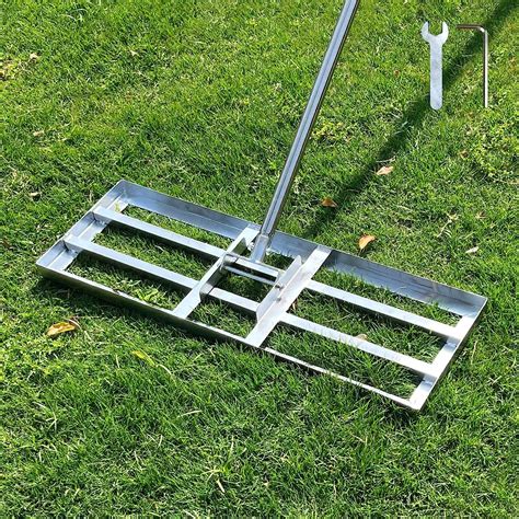 SurmountWay Lawn Leveling Rake, 30X10inch Lawn 